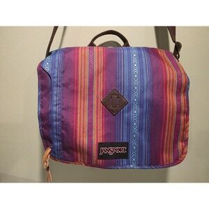 RARE Vintage Jansport Messenger Southwestern Stripe Shoulder Bag T4750314
